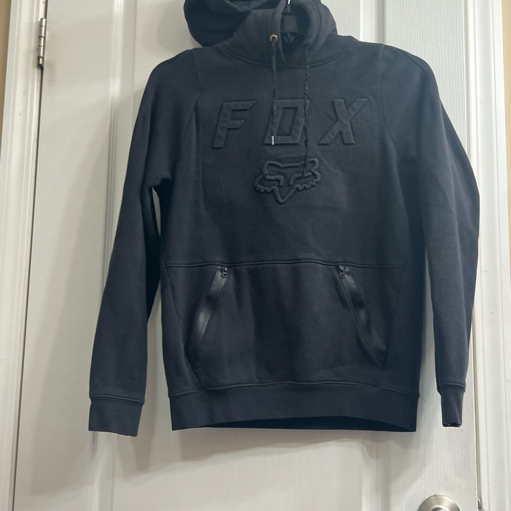 Fox Charcoal Zip-Up Hoodie